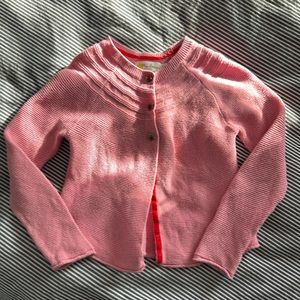 Mini Boden Girls Sweater cardigan pink 5-6yrs